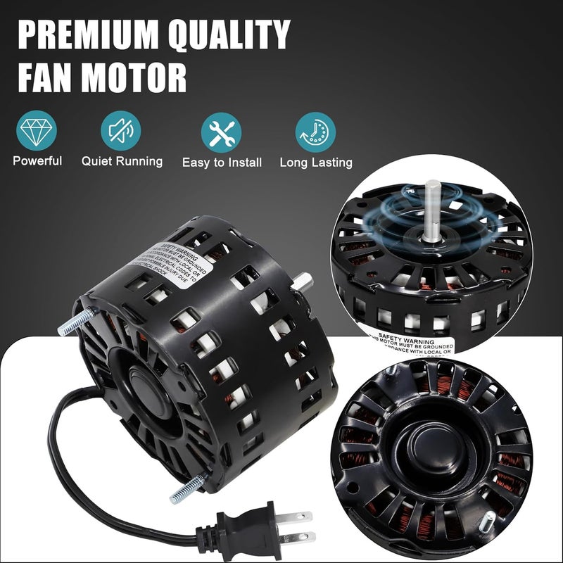 Criditpid JA2B104N Vent Fan Motor Replacement for Broan Nutone 40933, 86933, 8693000, 86933-000, JA2B104N Bathroom Exhaust Fan, 3.3 Inch Diameter Bathroom Fan Motor for Nutone 8664RP, 8663RP, 676-D, 2676F-A - Image 4